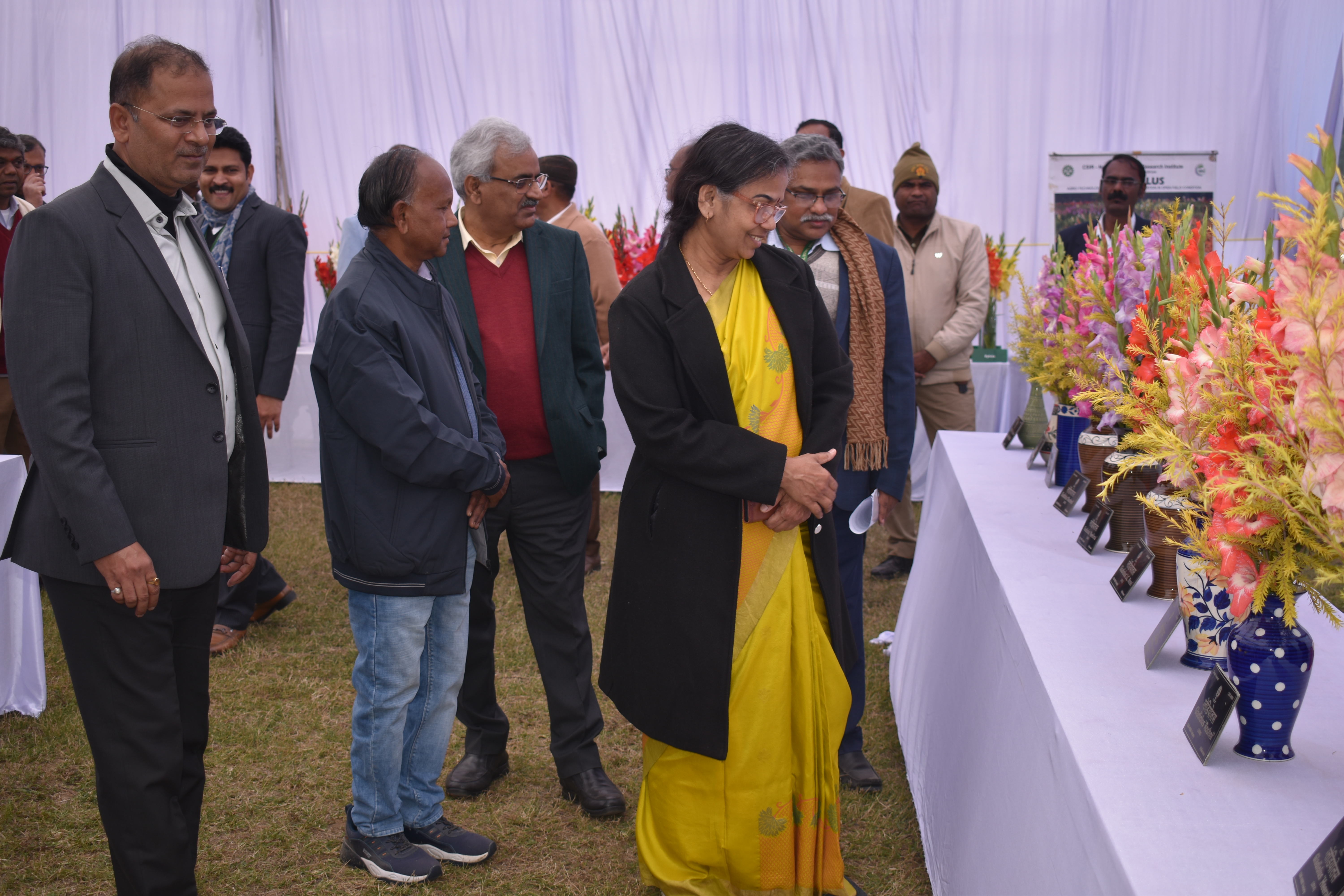 NBRI-EIACP-PC-RP stall at Rose &  Gladiolus flower show 