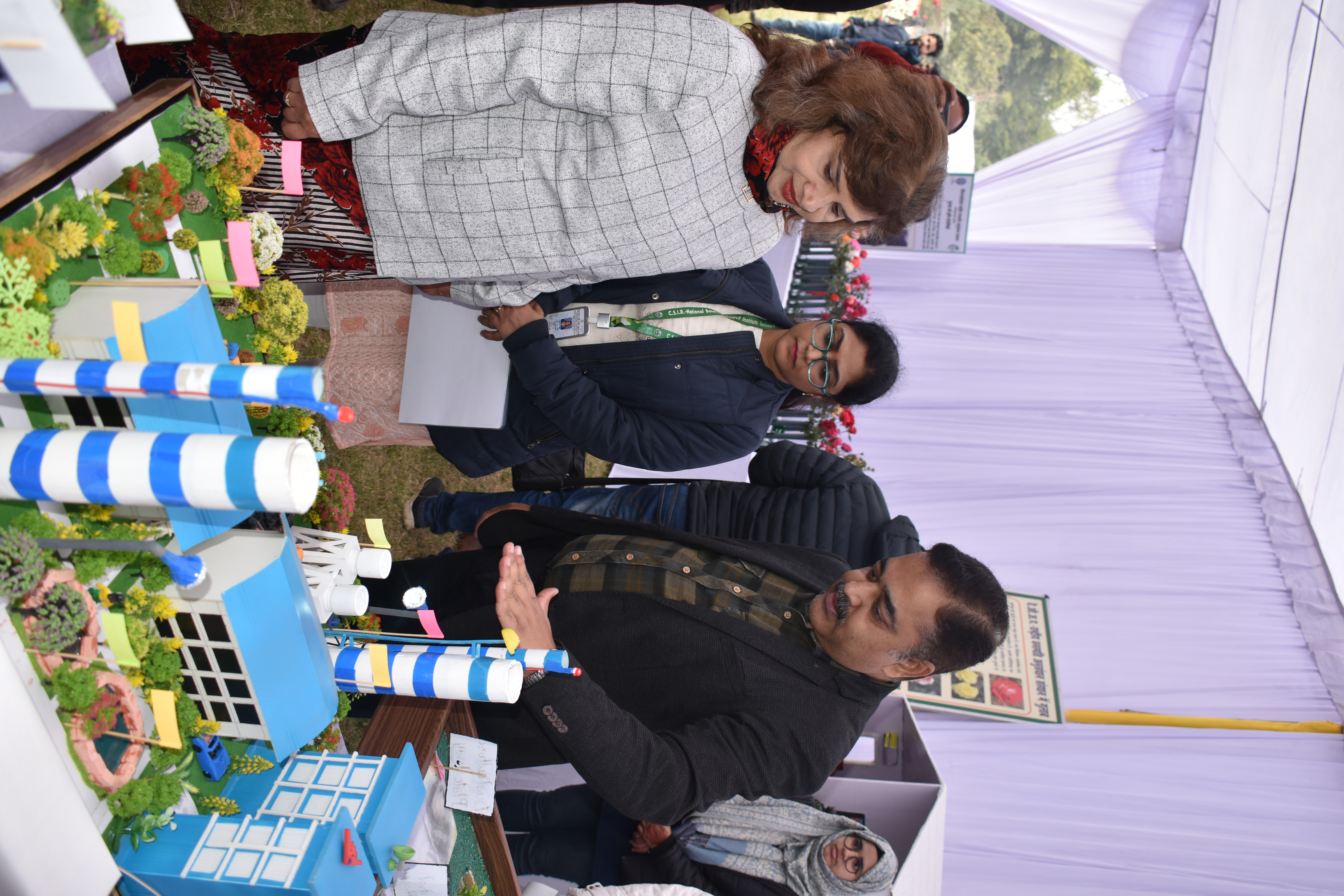 NBRI-EIACP-PC-RP stall at Rose &  Gladiolus flower show 
