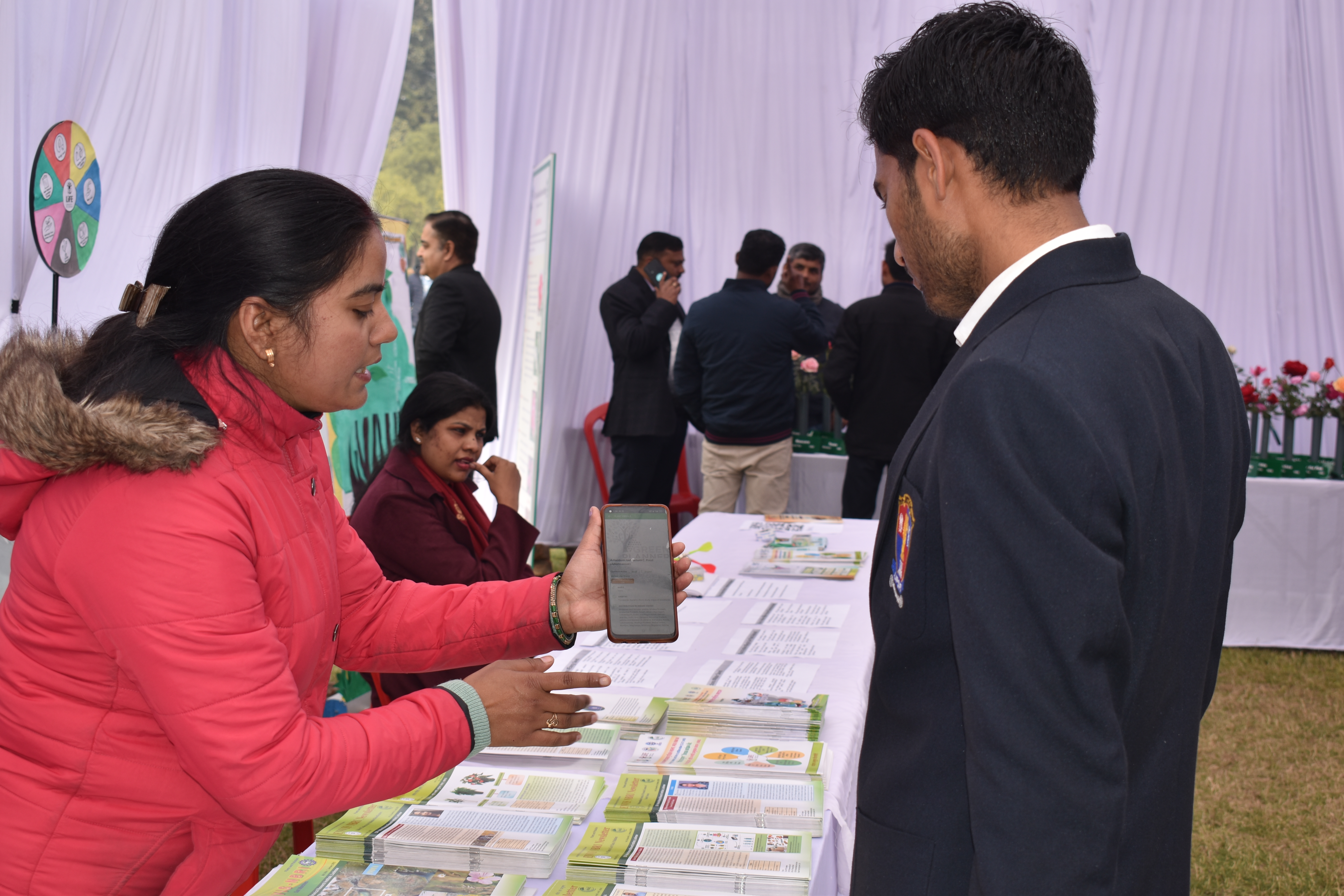 NBRI-EIACP-PC-RP stall at Rose &  Gladiolus flower show 
