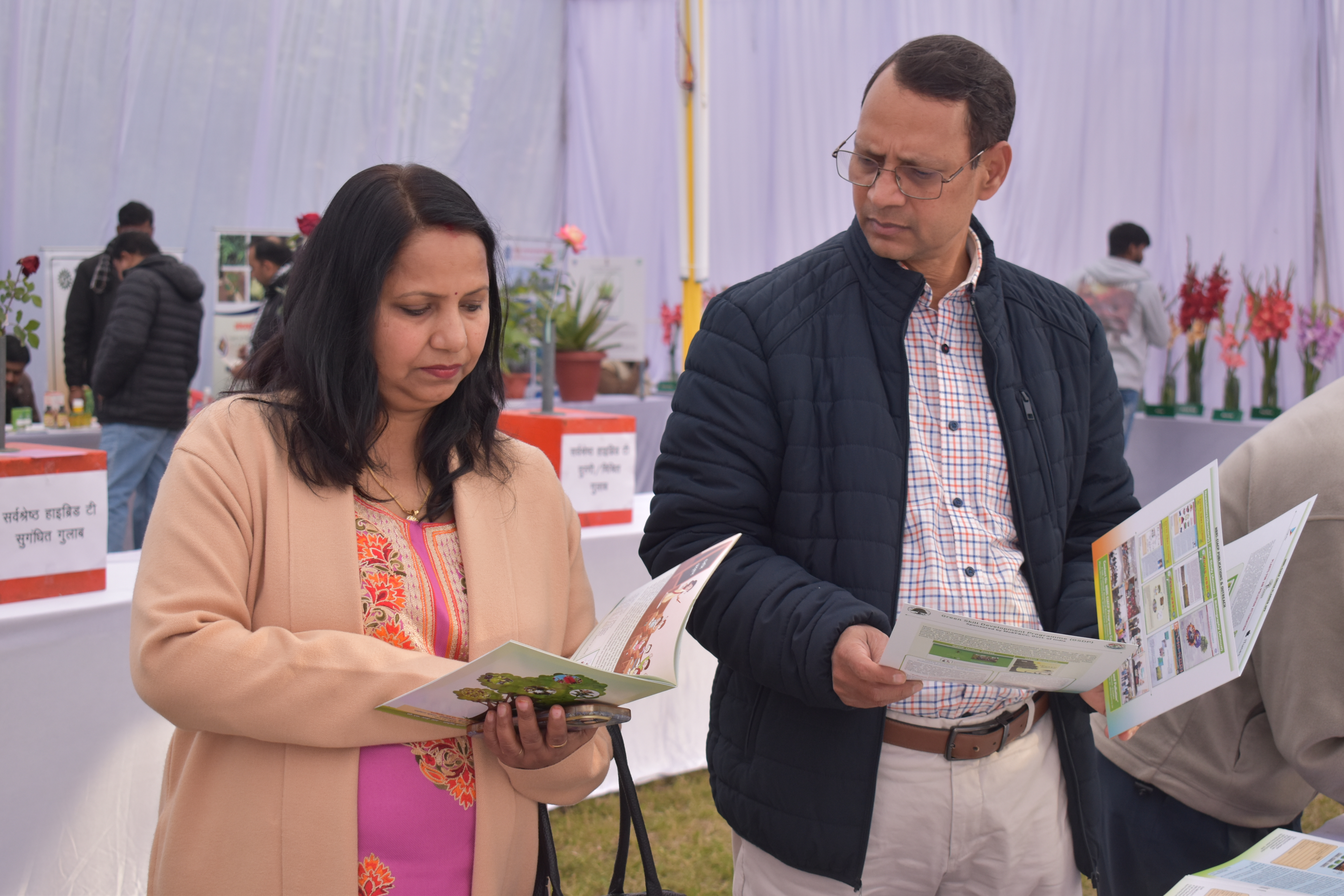 NBRI-EIACP-PC-RP stall at Rose &  Gladiolus flower show 
