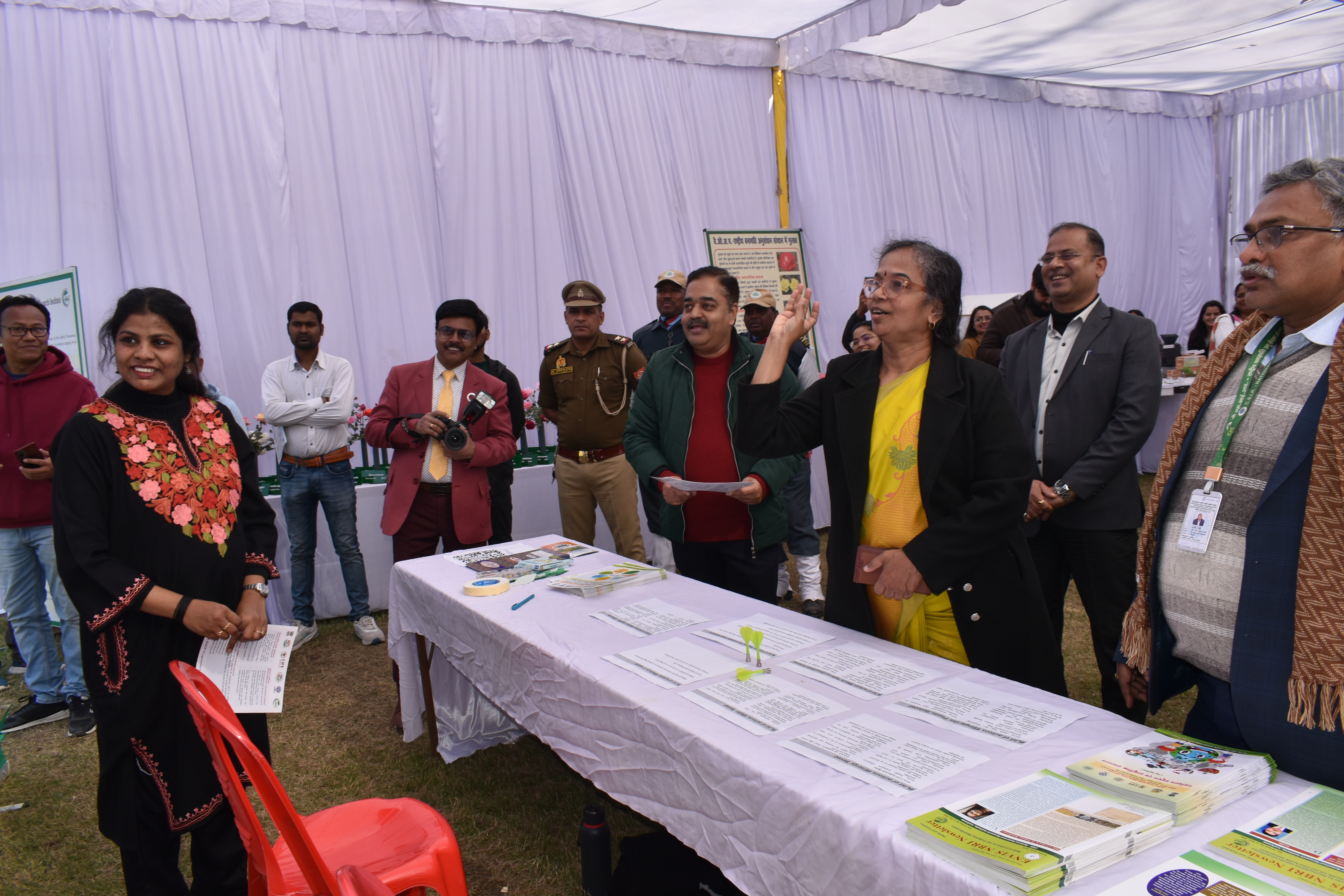 NBRI-EIACP-PC-RP stall at Rose &  Gladiolus flower show 