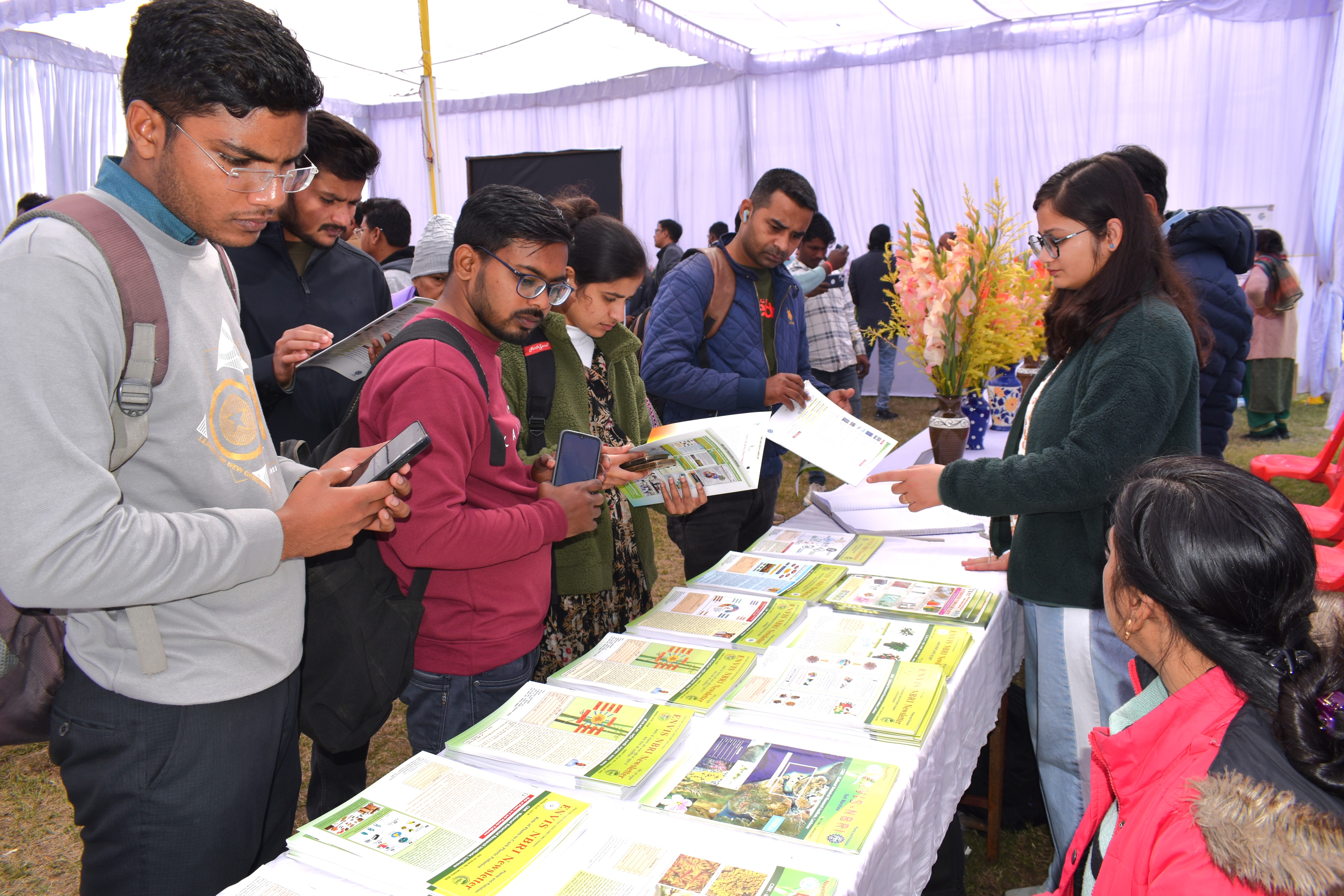 NBRI-EIACP-PC-RP stall at Rose &  Gladiolus flower show 