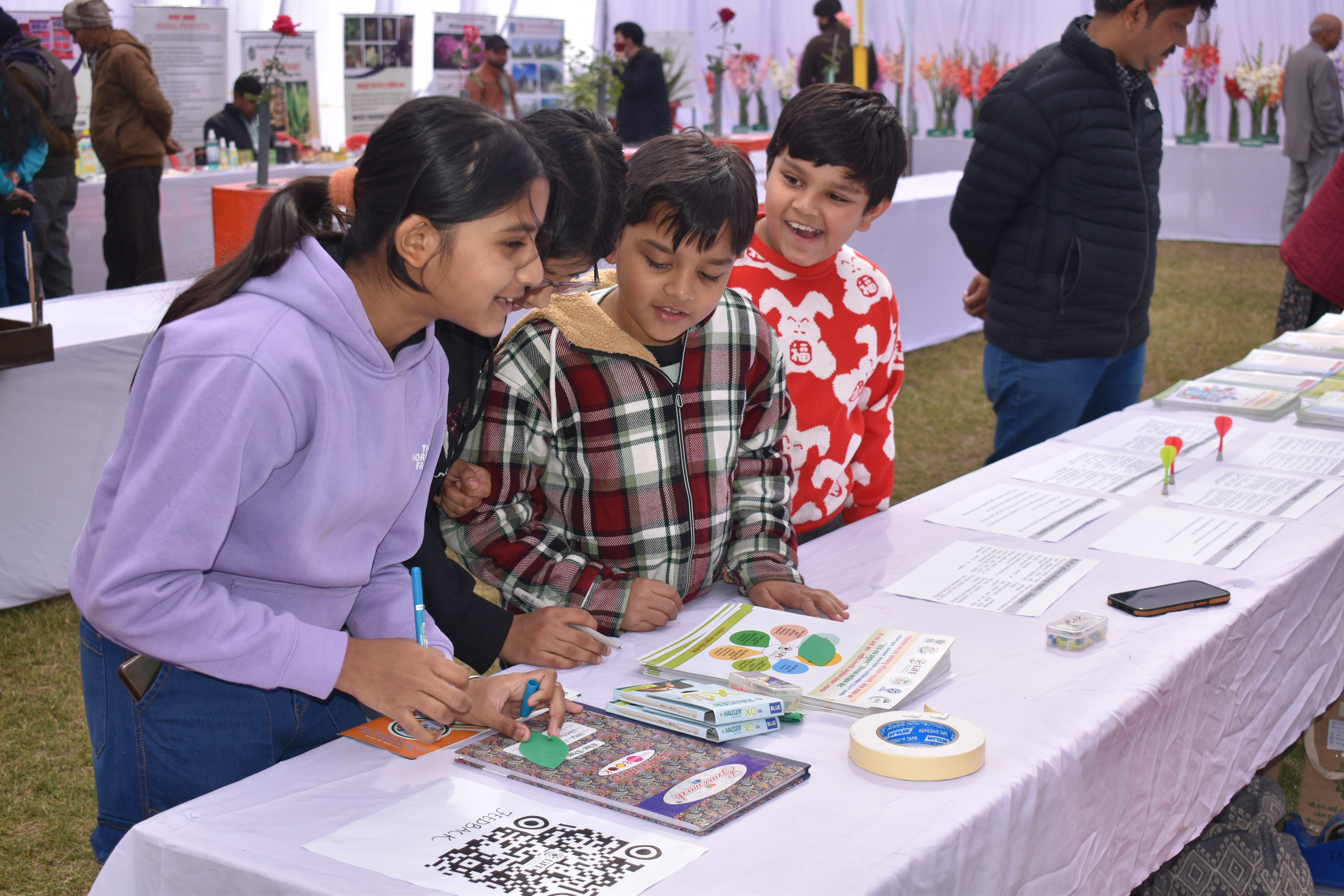NBRI-EIACP-PC-RP stall at Rose &  Gladiolus flower show 