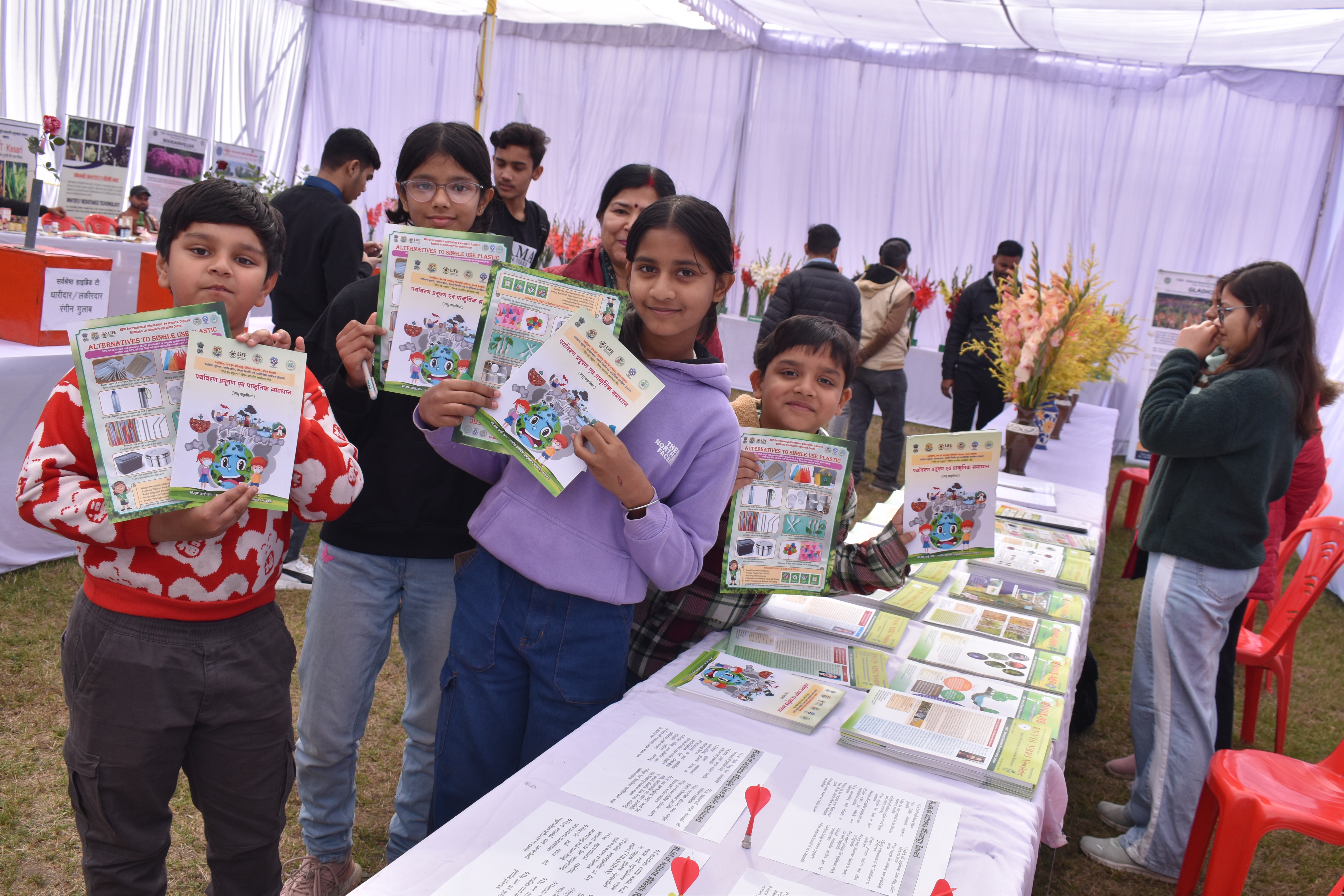 NBRI-EIACP-PC-RP stall at Rose &  Gladiolus flower show 