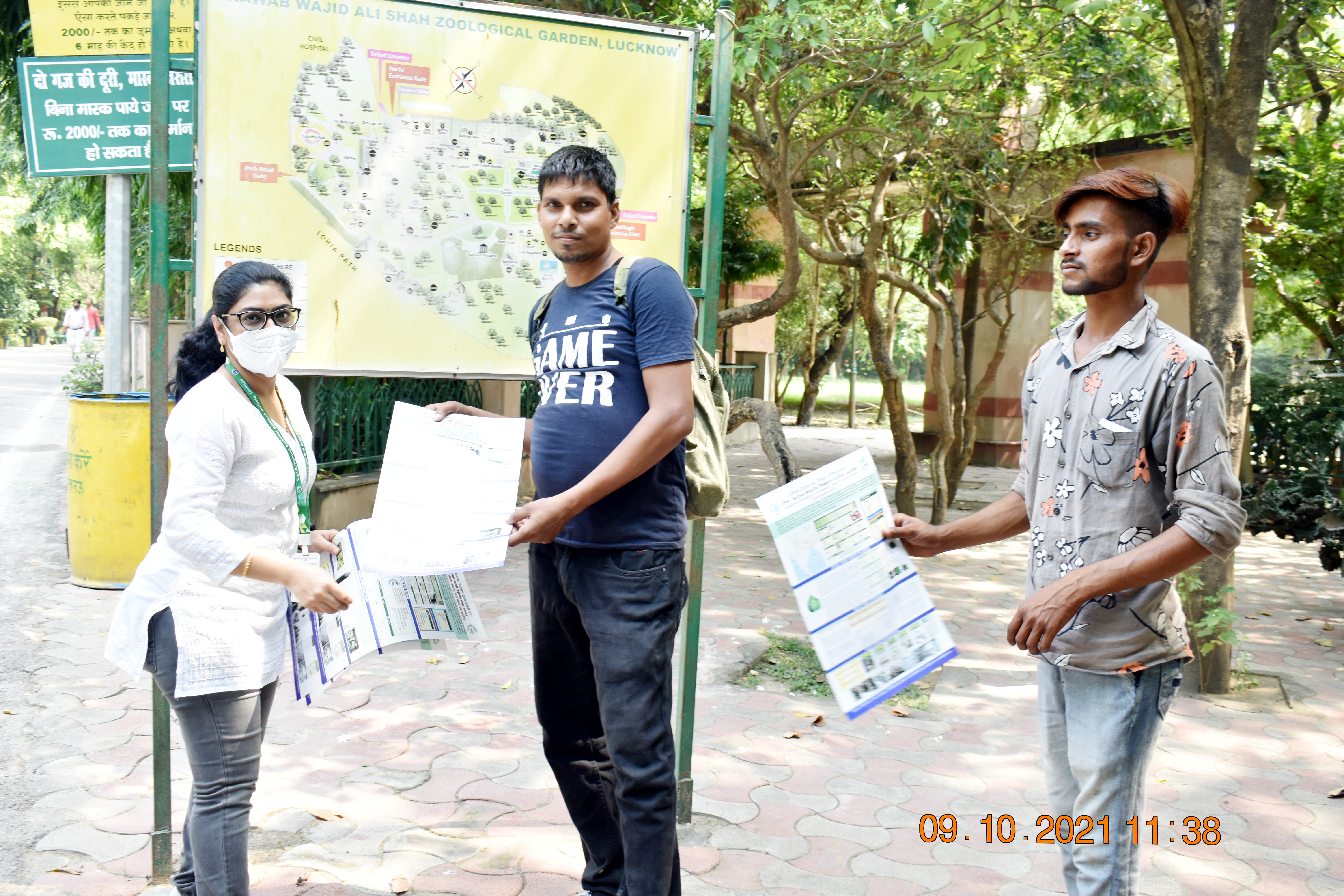 Campaign against single use plastics in Lucknow, Zoological Park