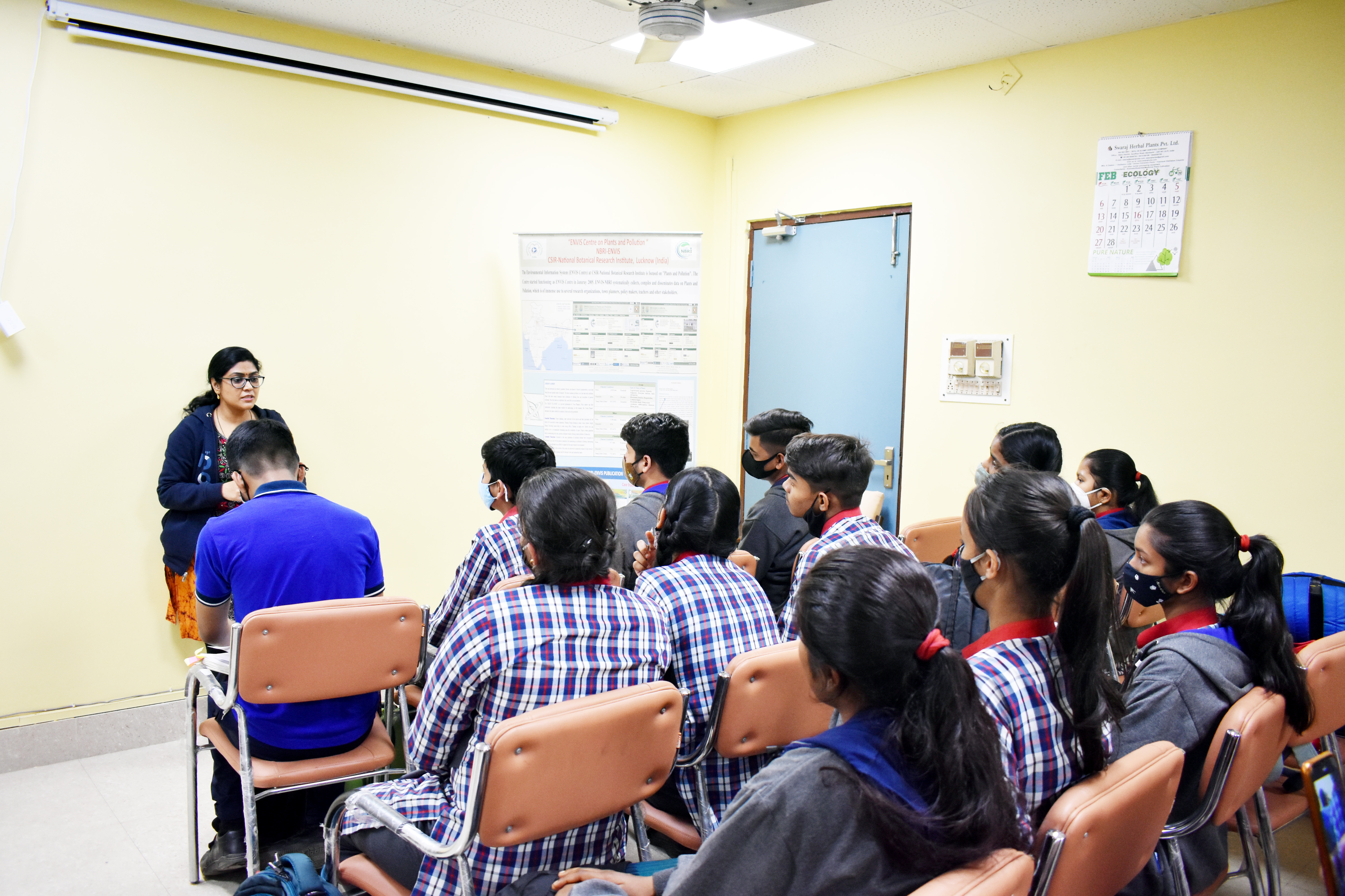 Interaction with students about ENVIS RP-NBRI-2022