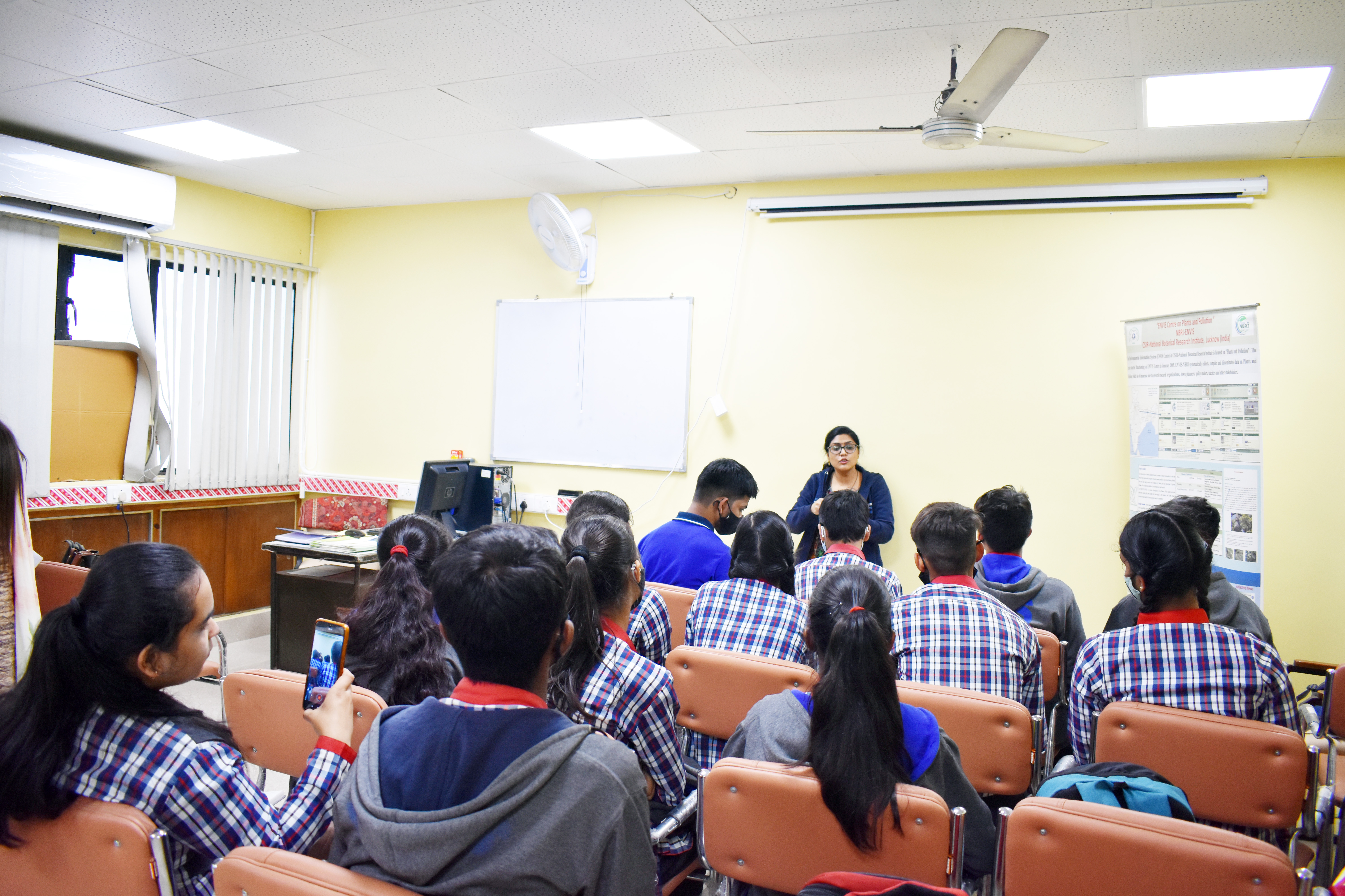 Interaction with students about ENVIS RP-NBRI-2022
