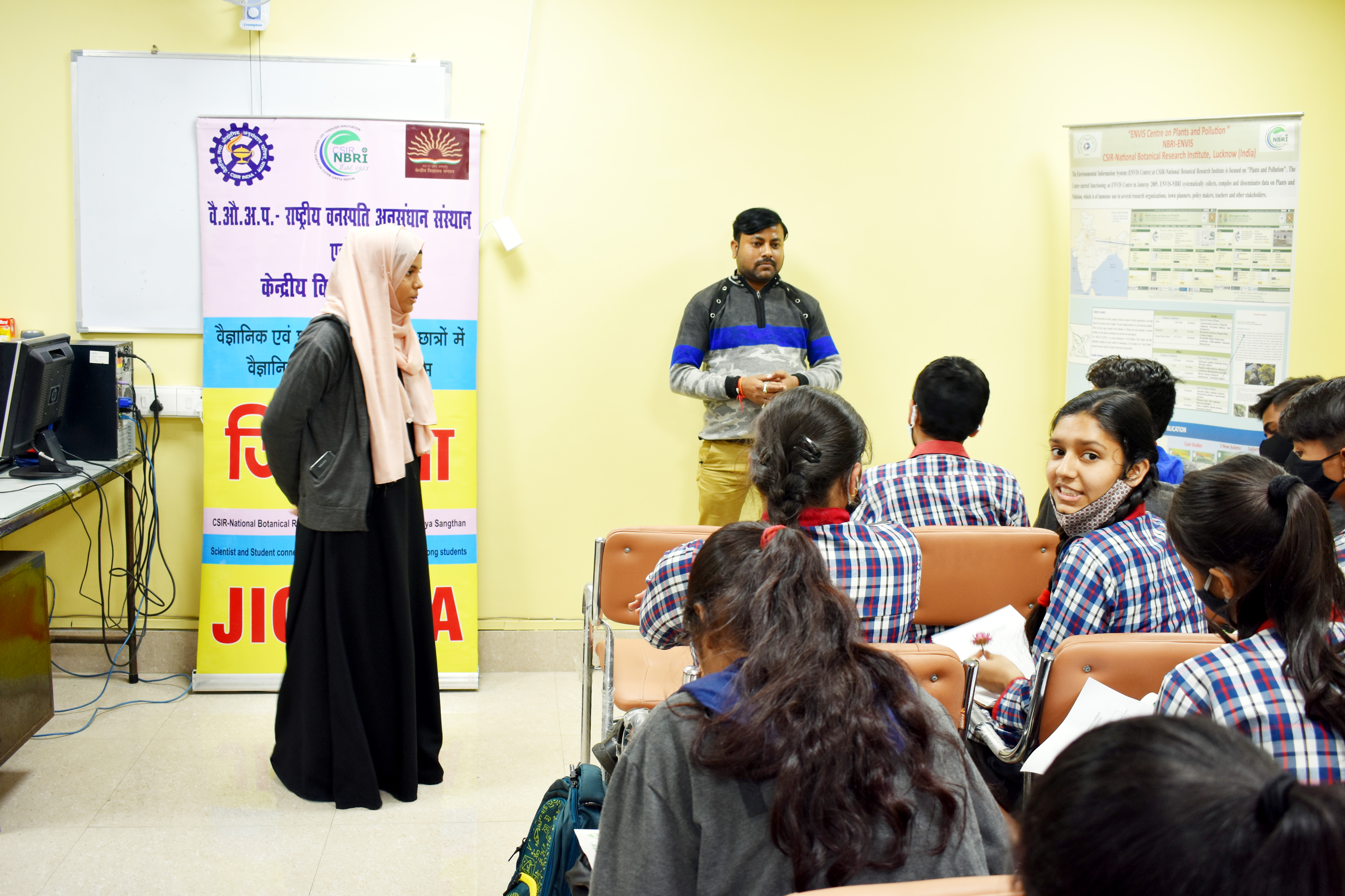 Interaction with students about ENVIS RP-NBRI-2022